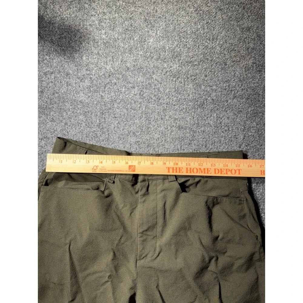Meloo Sport Mens Hiking Pants Olive Green Size M Technical Travel Trousers